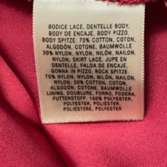 Anthropologie Moulinette Soeurs Carmindy Lace Red Dress Size 4 - Picture 7 of 7